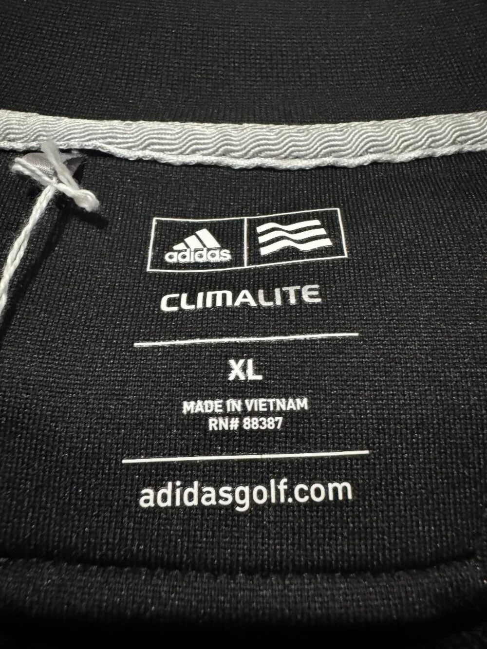 Adidas Golf Climalite black quarter-zip pullover